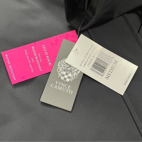 Vince Camuto NWT Water Resistant Belted Trench Coat Jacket Size M retail $280 - Picture 9 of 12